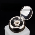 Portable 120/200/250/500ml White Plastic Push-Down Pressure Emitter Flask for Nail Polish Remover Nail Supplies