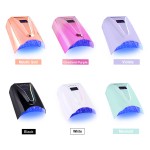 2025 High-Power 128W UV LED Nail Lamp Cordless Design with Logo Print Portable Cure Nail Lamp with Battery Power Supply
