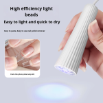 Professional Mini UV Nail Dryer Lamp Portable Handheld LED USB Light High Power Battery Fast Curing Manicure Made Plastic
