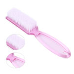 Flat Plastic Nail Cleaning Brush Manicure Care Accessory for Acrylic Nails Removes Dust & Powder Hair Shape Flat