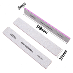 High Quality Reusable Professional Files Wooden Nail File 100/180/80  Packaging Whit Professional   zebra Grit  Buffer