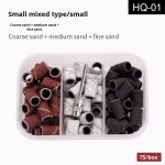 Portable Manicure Sanding Tool with Square Sanding Head and Sand Ring Shaft Color Boxed Manicure Sanding Ring