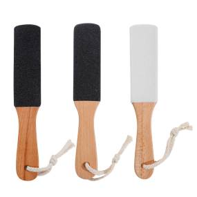 Spa Pedicure Tool Wet or Dry Feet Scraper Foot Rasp Removers Cracked Heels Wooden Handle Foot File Callus Remover