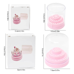 Professional 48-Hole Nail Tool Sanding Head Storage Box Dustproof Display Rack Small Size for Organizing and Cleaning