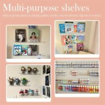 Wall-Mounted Portable Transparent Acrylic Nail Polish Storage Rack Solid Cosmetic Shelf