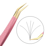 专业90度睫毛Pinzette定制标志不锈钢Punta Fibra Ciglia Pinzitta嫁接/延伸