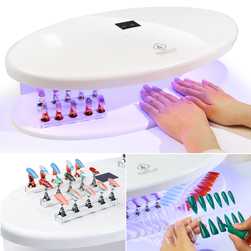 Professional Handmade 256W UV Nail Lamp Quick-Drying LED Gel Curing Machine Wearable with Metal & Plastic Material