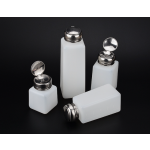 Portable 120/200/250/500ml White Plastic Push-Down Pressure Emitter Flask for Nail Polish Remover Nail Supplies