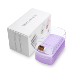Portable 30-Hole Nail Grinding Head Storage Box Solid Plastic System Dustproof and Colorful with Split Cleaning Brush