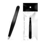 Customizable Antistatic 45 Degree Inclined Stainless Steel Eyebrow Pinzette Available in Gold Black Rose Colors Eyelash Tweezers