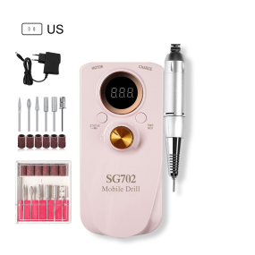 Portable Electric Nail Polisher for Salons Special Model with LCD Display Battery Storage Adjustable Speed up to 35000rpm