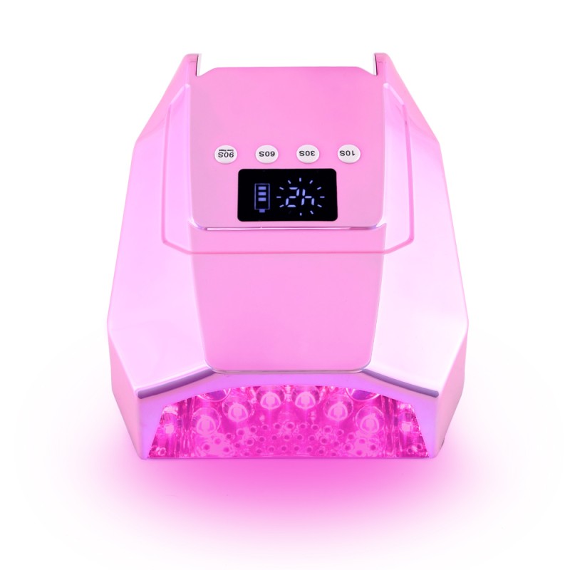 2025 Salone Professional Metal Base Manicure 98W Wireless UV LED Nail Dryer with Cordless Design and Rechargeable Features