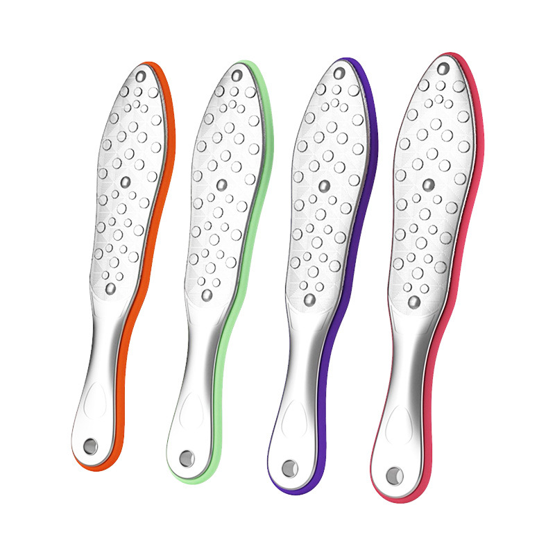 Factory Stainless Steel Double Sided Foot File Custom Logo Pedicure Tool for Dead Skin & Callus Removal Foot Care Tool