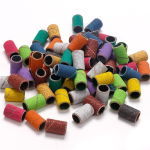 Portable Manicure Sanding Tool with Square Sanding Head and Sand Ring Shaft Color Boxed Manicure Sanding Ring