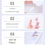 USB加热迷你电动睫毛夹，塑料和硅材料，睫毛提升功能