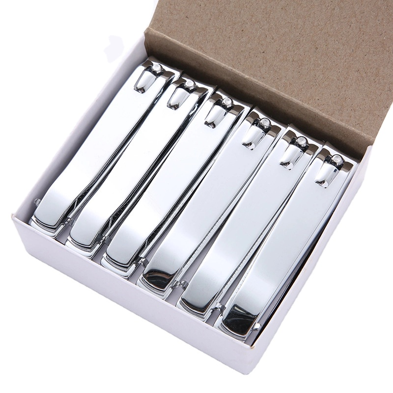 Single Household Premium Stainless Steel Nail Clippers Flat Mouth Bevel Design for Trimming Nails Premium Tool