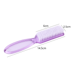 Flat Plastic Nail Cleaning Brush Manicure Care Accessory for Acrylic Nails Removes Dust & Powder Hair Shape Flat