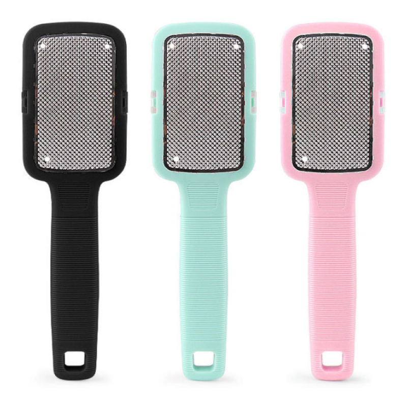 Custom Logo Pedicure Tool Stainless Steel Foot Rubbing Board for Callus Exfoliation Dead Skin Removal Foot Care Grinder Sole