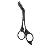 Professional Anti-Scratch Precision Eyebrow Trimmer Safe Stainless Steel Beginners Makeup Scissors Comb Eyebrow Grooming Tool