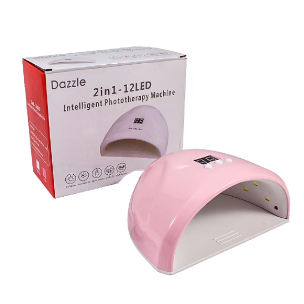 Portable 12 Leds Mini Nail Dryer 36W UV Light Gel LED Nail Lamp Plastic Material for Nail Care