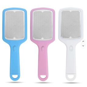 Professional   Foot File for Dead Skin Rasp Pedicure Callus Remover Plastic Handle Stainless Steel Foot Scrubbing Tool