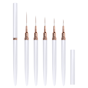 供应软柯林斯基丙烯酸钢针管指甲艺术笔集花画和线条画笔美甲丙烯酸指甲艺术