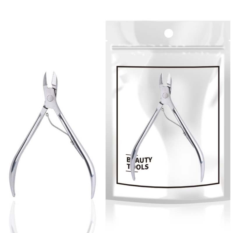 Stainless Steel Curved Blade Barb Scissors Bevel Nail Shop Nail Clipper Tools for Dead Skin Exfoliation