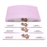 High Quality Zebra Nail File White Sand Printed Leaf Easy to Use Grinding Strip Washable Not Easy to Fall off Emery Board