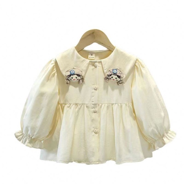 Girls Shirt - Mori Princess Style Long-Sleeved
