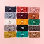 Baby Hair Bands - Nylon Stretchy Bow Wholesale