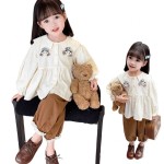 Girls Shirt - Mori Princess Style Long-Sleeved