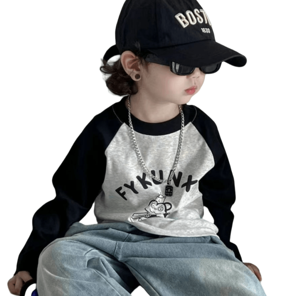 Children's Base Shirt - Raglan Sleeve Stretch Factory