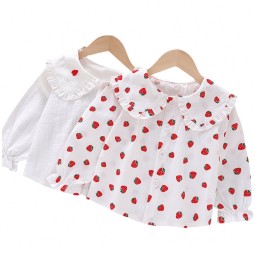 Girls Blouse - Casual Cotton Long-Sleeved Factory