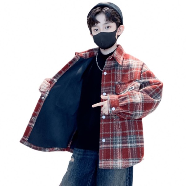 Children's Shirt - Padded Thickened Plaid Factory
