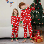 Parent-Child Pajamas - Snowman Print Loungewear