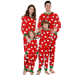 Parent-Child Pajamas - Snowman Print Loungewear