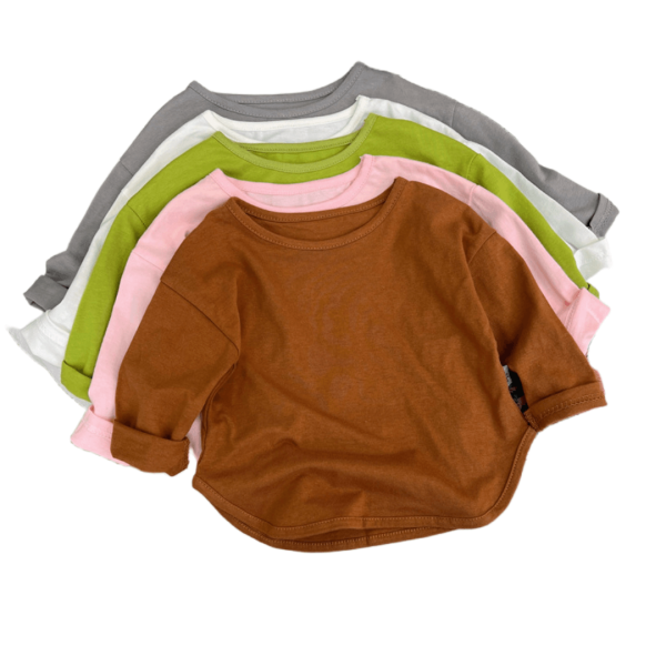 Children's T-Shirt - Casual Long Sleeve Wholesale