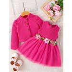Flower Dress - Baby Girls 2Pcs Set Factory