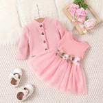 Flower Dress - Baby Girls 2Pcs Set Factory