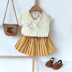 Girls Two-Piece Set - Summer Korean Cotton Factory