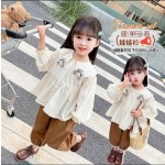 Girls Shirt - Mori Princess Style Long-Sleeved