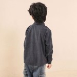 Boys Shirt - Corduroy Solid Colour Korean Factory