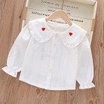 Girls Blouse - Casual Cotton Long-Sleeved Factory