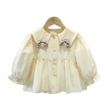 Girls Shirt - Mori Princess Style Long-Sleeved