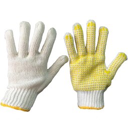 Working Gloves Manufacturer - PVC Dotted Cotton Hand