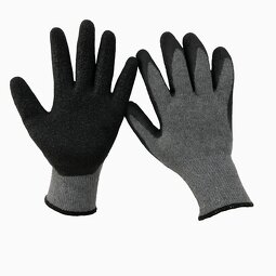 Work Gloves Factory - 10 Gauge Polycotton Latex Coated