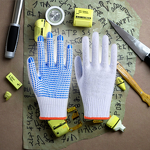 Construction Gloves Manufacturer - Bulk Cotton PVC Dotted