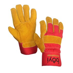 Welding Gloves Manufacturer - Cow Split Leather Short Style