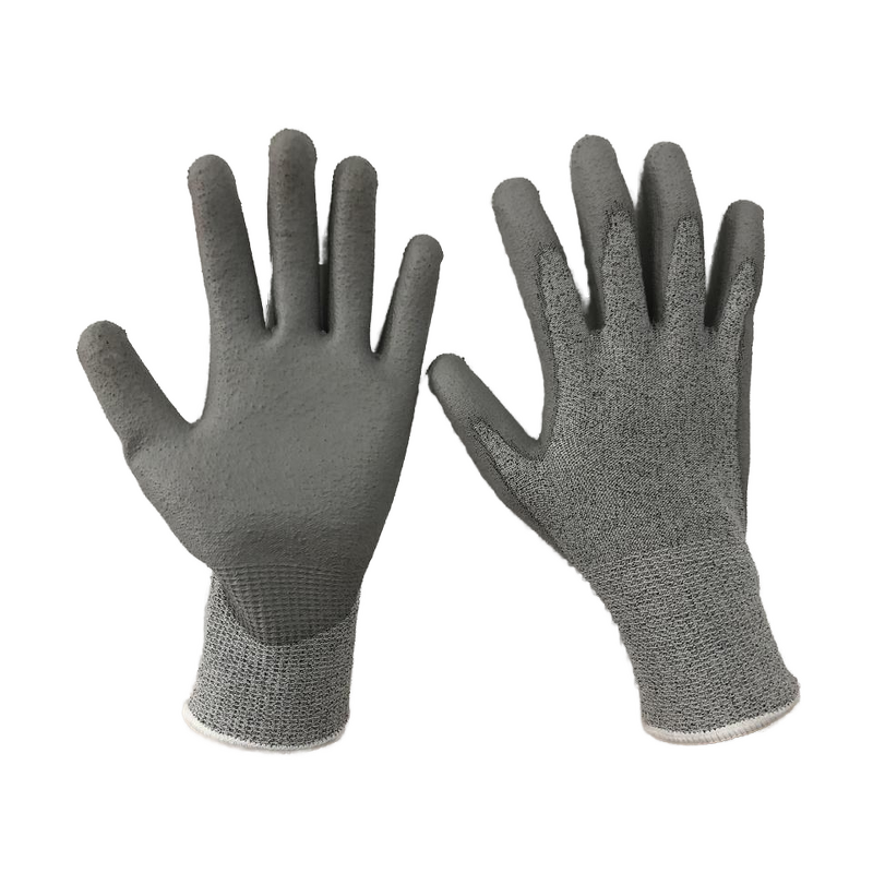 PU Coated Gloves Manufacturer - EN388 4543 Cutting Level