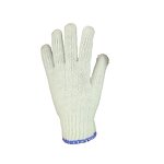 Anti-Slip Gloves Manufacturer - Blue PVC Dots Knitted